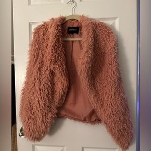 Pink/Coral Fur Vest
